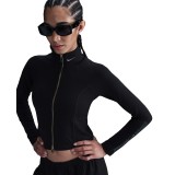 NIKE W NSW JACKET GLS HV6524-010 Black Image 