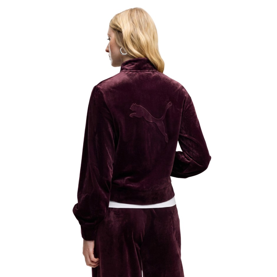 Γυναικεία Ζακέτα Μπορντό - PUMA Essentials Elevated Velour