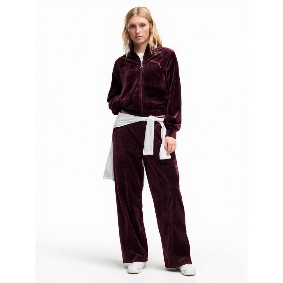 Γυναικεία Ζακέτα Μπορντό - PUMA Essentials Elevated Velour
