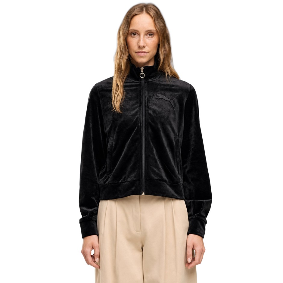 Γυναικεία Ζακέτα Μαύρη - PUMA Essentials Elevated Velour