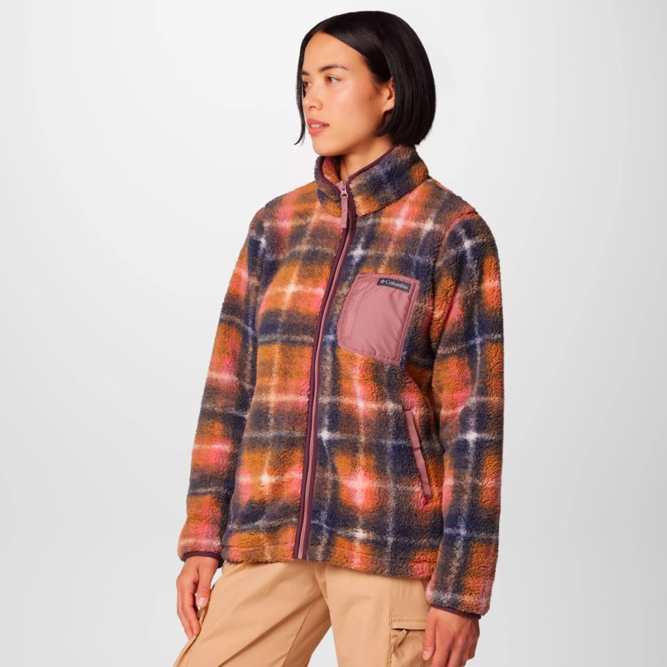 COLUMBIA WEST BEND PRINT FULL ZIP II 2085851-609 Purple