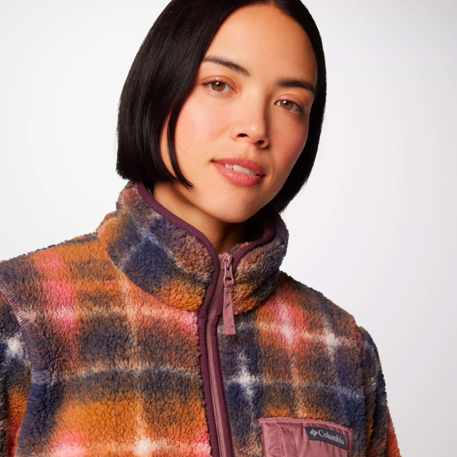 COLUMBIA WEST BEND PRINT FULL ZIP II 2085851-609 Purple
