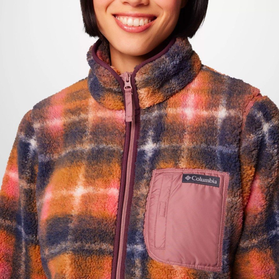 COLUMBIA WEST BEND PRINT FULL ZIP II 2085851-609 Purple