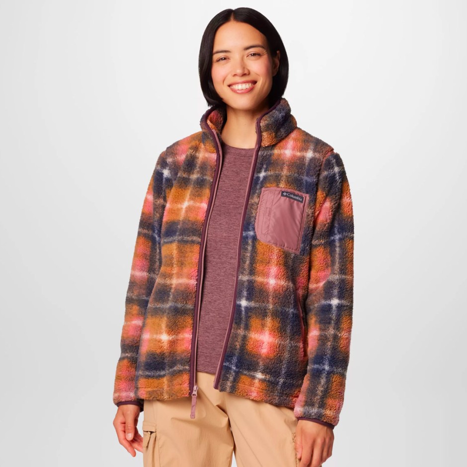COLUMBIA WEST BEND PRINT FULL ZIP II 2085851-609 Purple