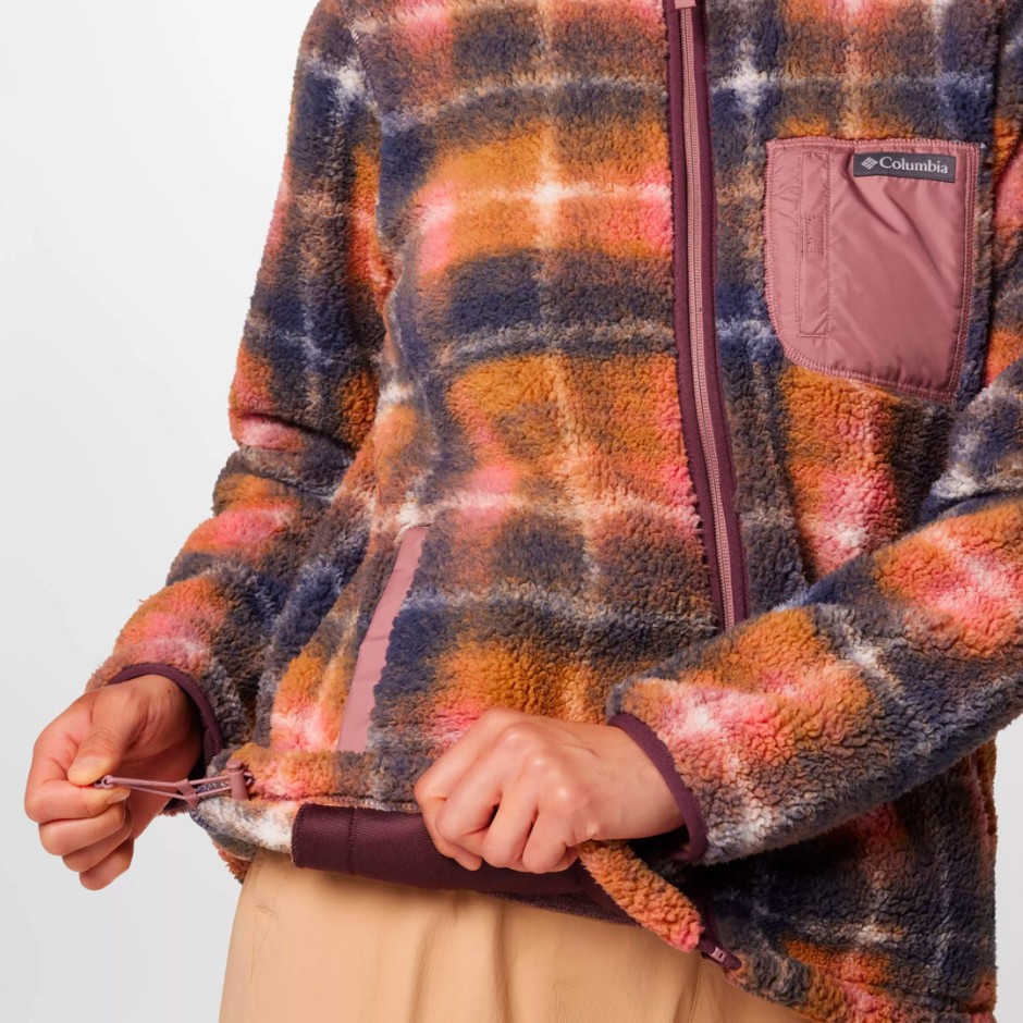 COLUMBIA WEST BEND PRINT FULL ZIP II 2085851-609 Purple