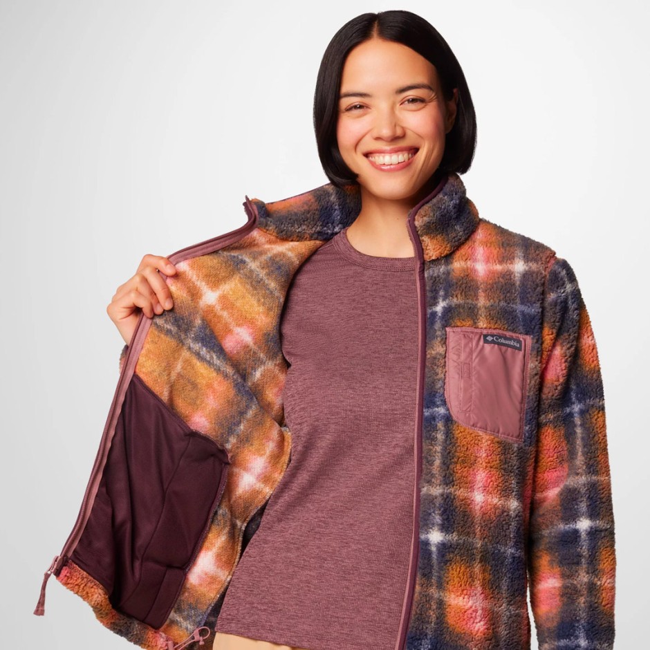 COLUMBIA WEST BEND PRINT FULL ZIP II 2085851-609 Purple