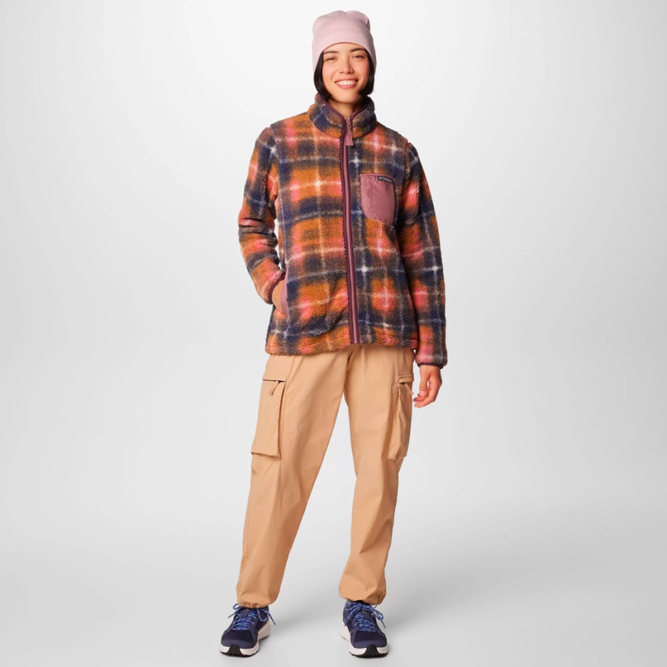 COLUMBIA WEST BEND PRINT FULL ZIP II 2085851-609 Purple