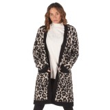 SUPERDRY LISA LEOPARD CARDIGAN W6100017A-H6L White-Black Image 