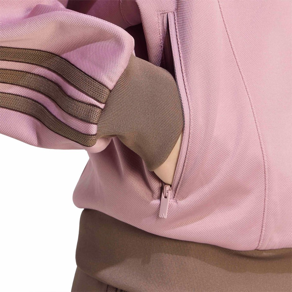 Women's Track Top Purple - adidas Sportswear Stadium Pique Loose Fit