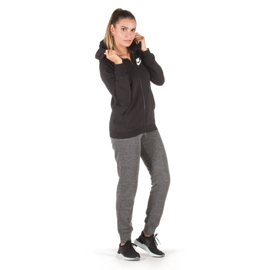 NIKE W NSW RALLY HOODIE FZ 930909 010 Black Zakcret.gr