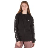 NIKE W NSW HOODIE FZ LOGO TAPE AR3056-011 Black Image 