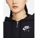 NIKE AIR WOMEN'S FULL-ZIP FLEECE TOP CZ8618-010 Μαύρο Εικόνα 3