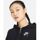 NIKE AIR WOMEN'S FULL-ZIP FLEECE TOP CZ8618-010 Μαύρο Εικόνα 4