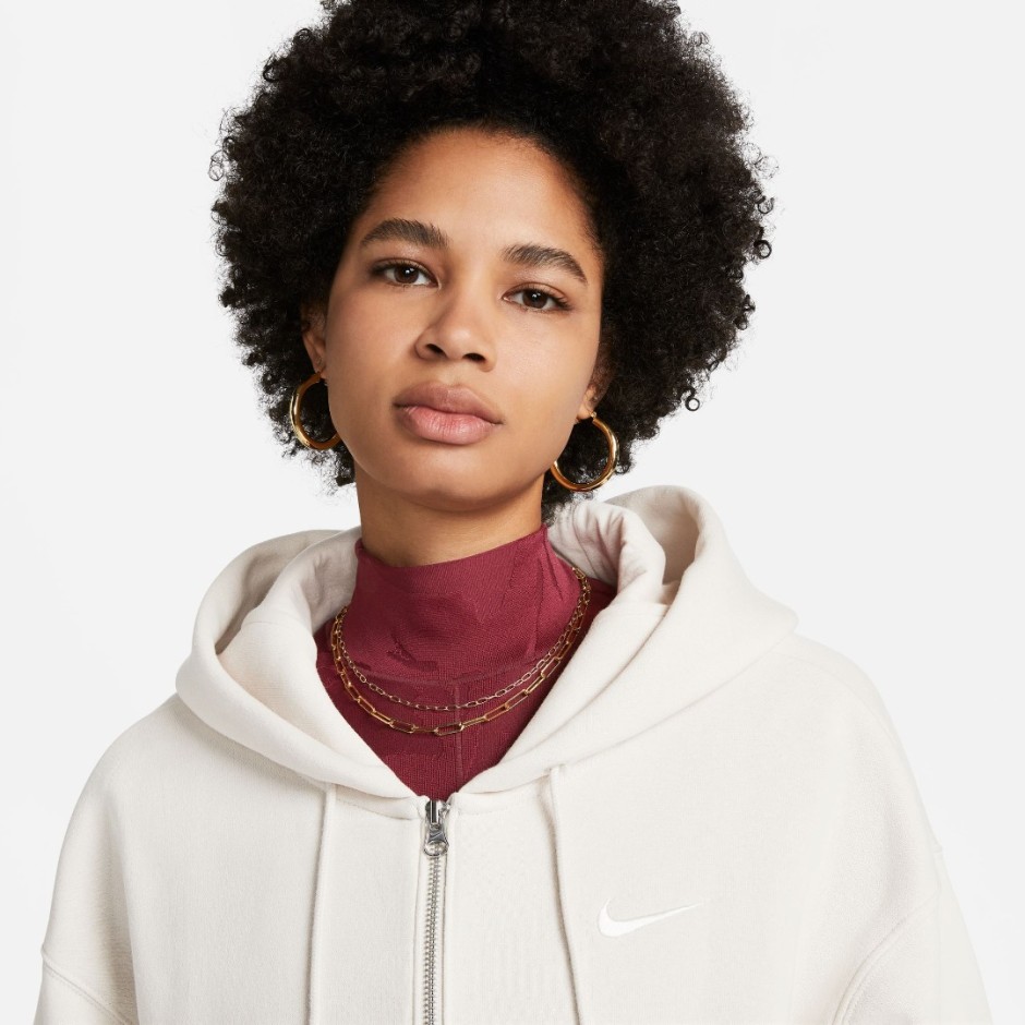 Γυναικεία Ζακέτα Εκρού - Nike Sportswear Phoenix Fleece