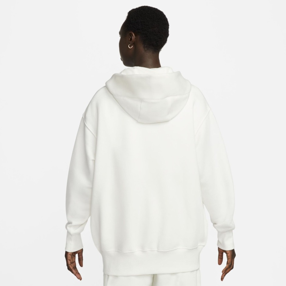 Γυναικεία Ζακέτα Με Κουκούλα Εκρού - Nike Sportswear Phoenix Fleece  