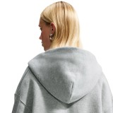Women's Full-Zip Hoodie Grey - Nike Studio Fleece Medium Weight Image 0