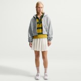 Women's Full-Zip Hoodie Grey - Nike Studio Fleece Medium Weight Image 5