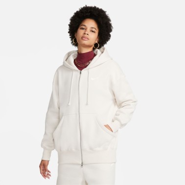 NIKE W NSW PHNX FLC FZ OS HOODIE DQ5758-104 Ecru