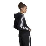 Γυναικεία Ζακέτα Μαύρη - adidas Performance Essentials Fleece 3-Stripes Εικόνα 0