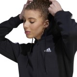 Γυναικεία Ζακέτα Μαύρη - adidas Performance Essentials Fleece 3-Stripes Εικόνα 1