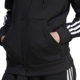 Γυναικεία Ζακέτα Μαύρη - adidas Performance Essentials Fleece 3-Stripes Εικόνα 2