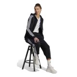 Γυναικεία Ζακέτα Μαύρη - adidas Performance Essentials Fleece 3-Stripes Εικόνα 3