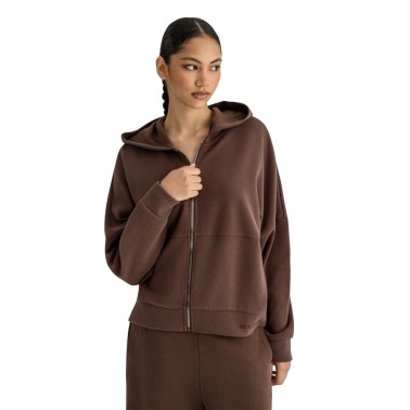 Women's Full-Zip Hoodie Brown - Bodytalk 