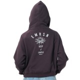 EMERSON KEEP IT SIMPLE ZIPPER HOODIE 202.EW21.43-EBONY Coal