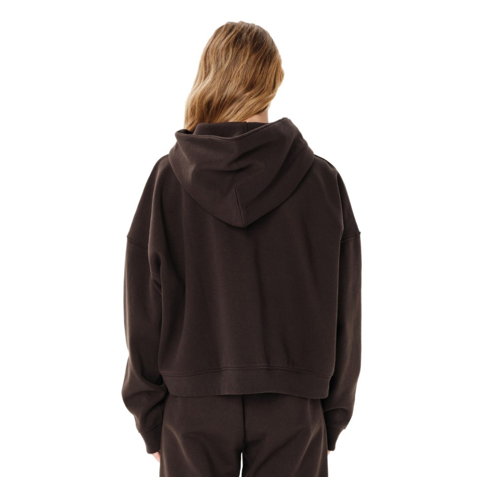 EMERSON WOMEN'S FULL ZIP HOODIE 262.EW21.85-COFFEE BROWN Brown