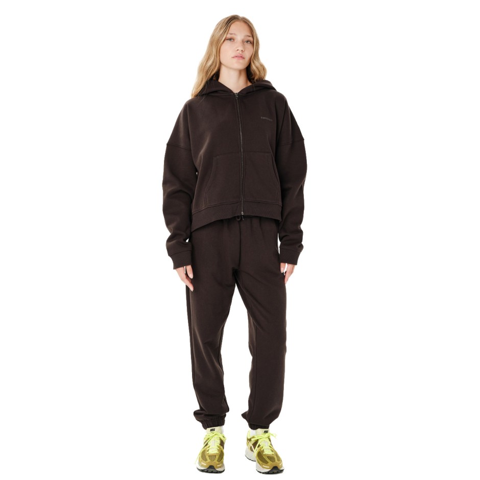 EMERSON WOMEN'S FULL ZIP HOODIE 262.EW21.85-COFFEE BROWN Brown