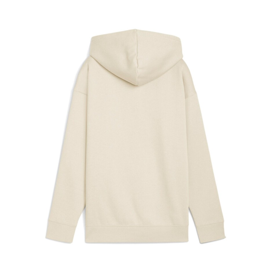PUMA ESS TAPE RELAXED FULL-ZIP HOODIE FL 688097-87 Ecru