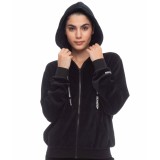 BE:NATION VELOUR FULL ZIP HOOD 07102303-01 Black Image 1