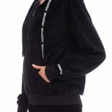 BE:NATION VELOUR FULL ZIP HOOD 07102303-01 Black Image 4