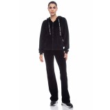 BE:NATION VELOUR FULL ZIP HOOD 07102303-01 Black Image 5