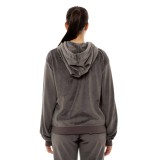 BE:NATION VELOUR FULL ZIP HOOD 07102303-3B Coal Image 0