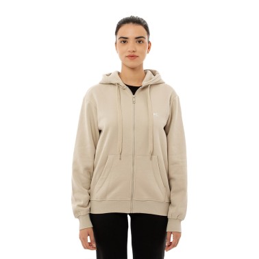 BE:NATION HOODIE LOGO JACKET 07112401-3J Beige