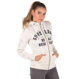 SUPERDRY ARIA APPLIQUE ZIPHOOD G20002AR-10C Λευκό