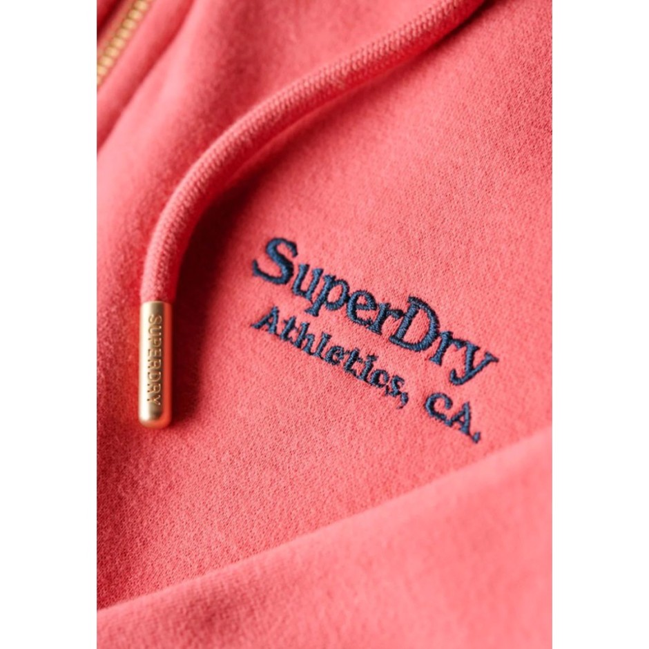 Superdry Essential Logo Ροζ - Γυναικεία Ζακέτα