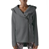 GSA CROSS ZIPPER HOODIE 17-27024-06 CHARCOAL Coal Image 