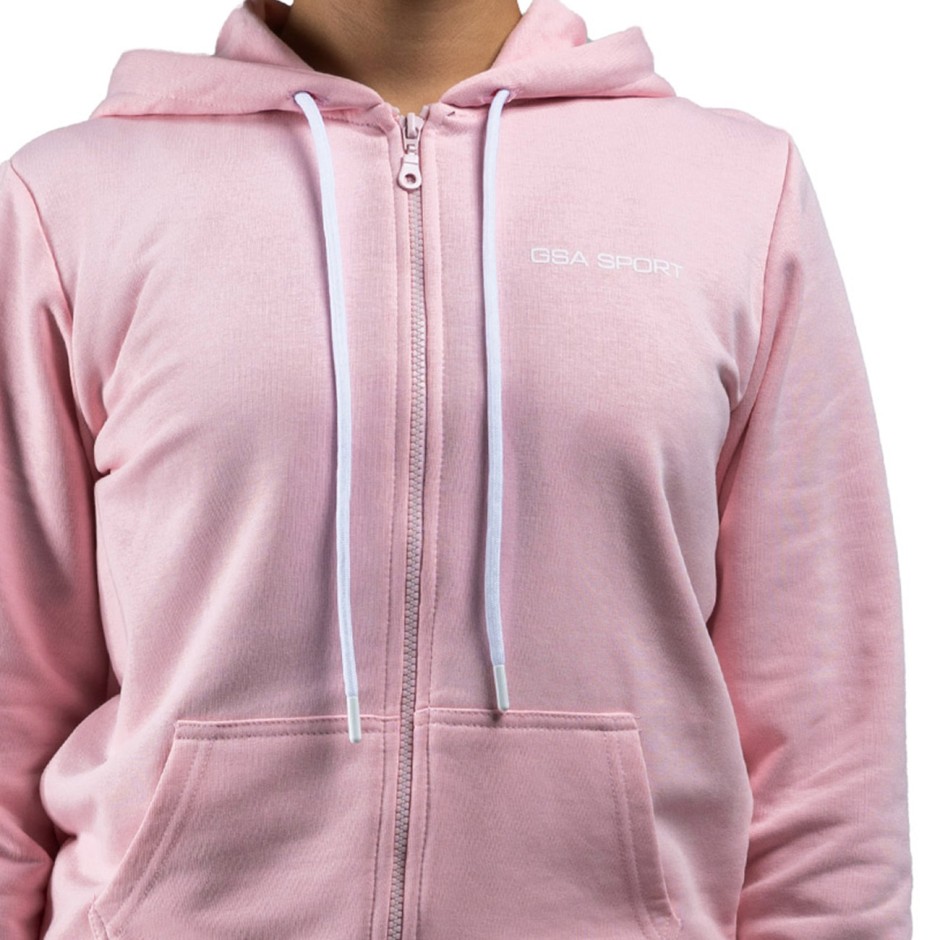 Γυναικεία Ζακέτα Ροζ - GSA Sport Hoodie Jacket