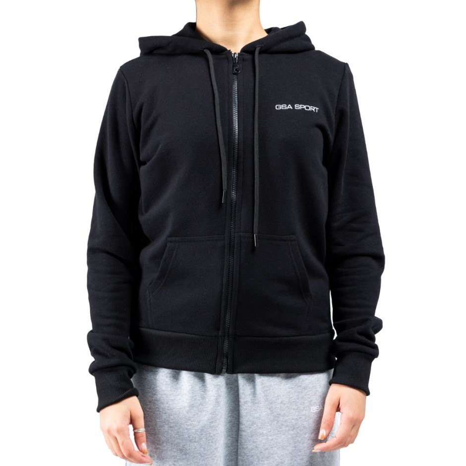 GSA SPORT HOODIE JACKET (BRUSHED) 28-2401-BLACK Black