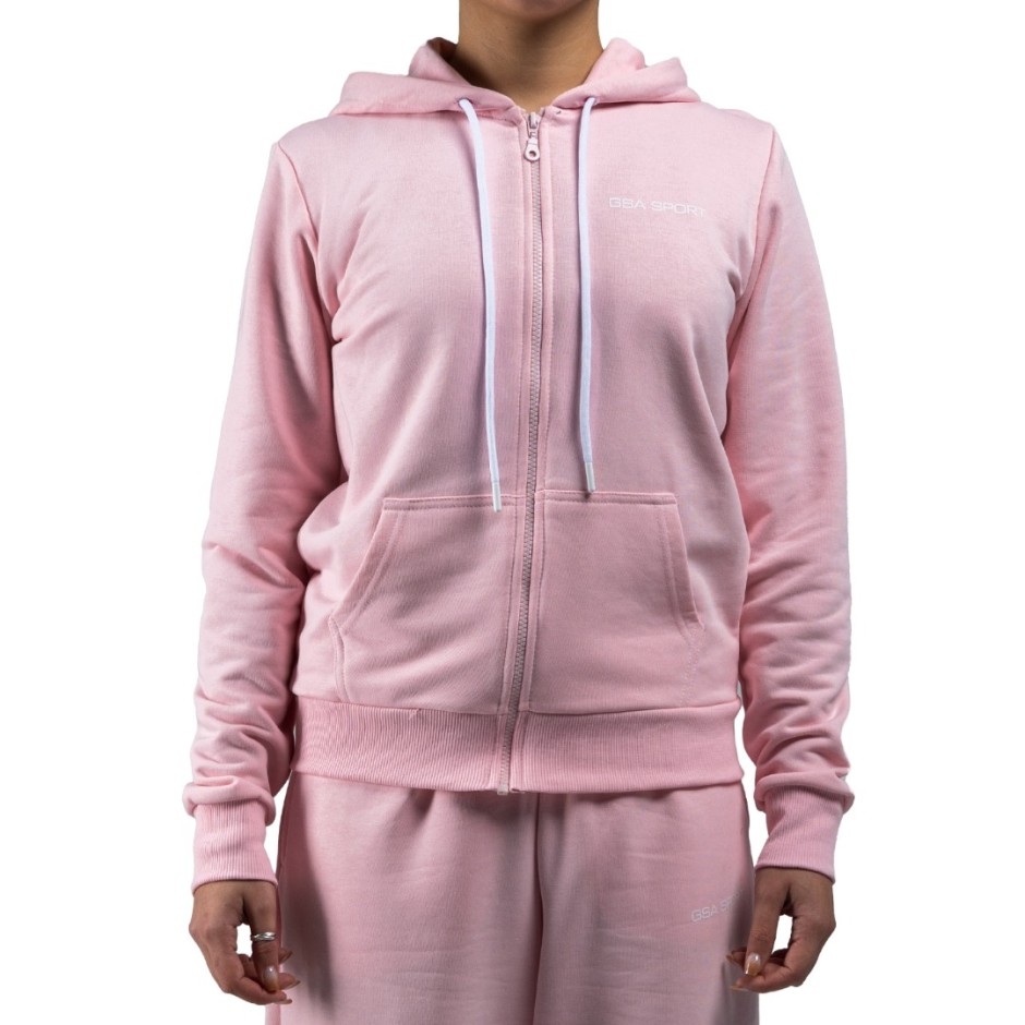 GSA SPORT HOODIE JACKET (BRUSHED) 28-2401-LIGHT PINK Pink