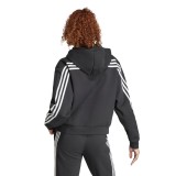 adidas Sportswear Future Icons 3-Stripes Μαύρο - Γυναικεία Ζακέτα Με Κουκούλα