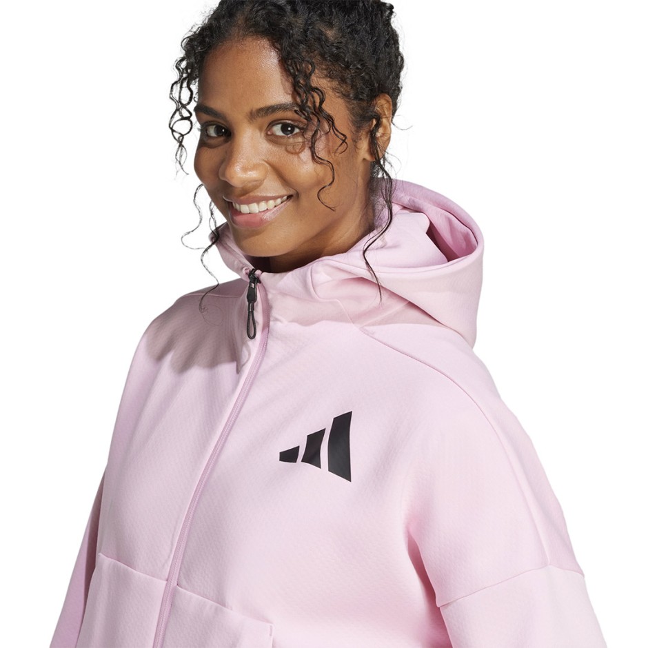 Γυναικεία Ζακέτα Ροζ - adidas Sportswear Z.N.E.