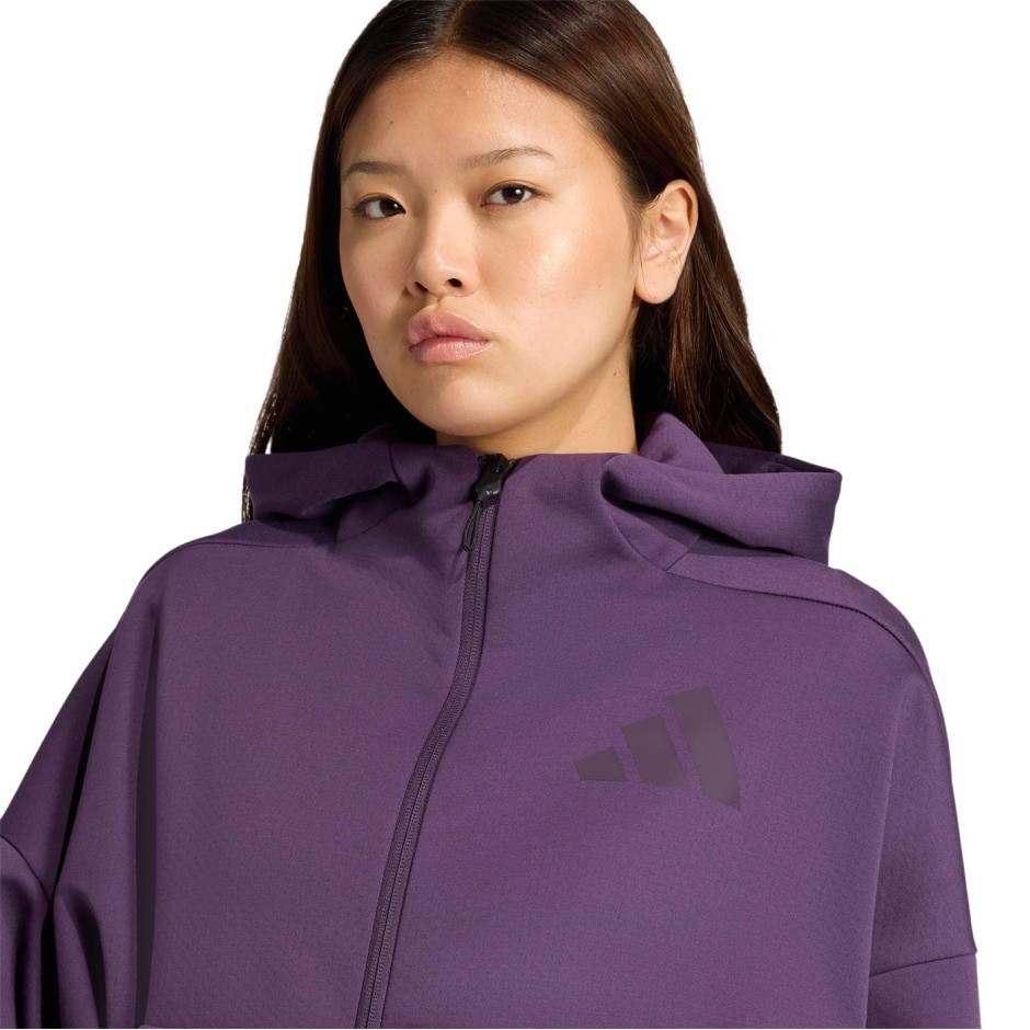 Γυναικεία Ζακέτα Μωβ - adidas Sportswear Z.N.E.