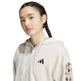 Γυναικεία Ζακέτα Μπεζ - adidas Sportswear Animal Print 3-Stripes Εικόνα 2