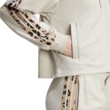 Γυναικεία Ζακέτα Μπεζ - adidas Sportswear Animal Print 3-Stripes Εικόνα 3