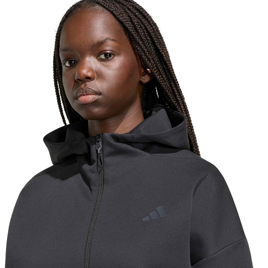 Women's Full-Zip Hoodie Black - adidas Sportswear Z.N.E.