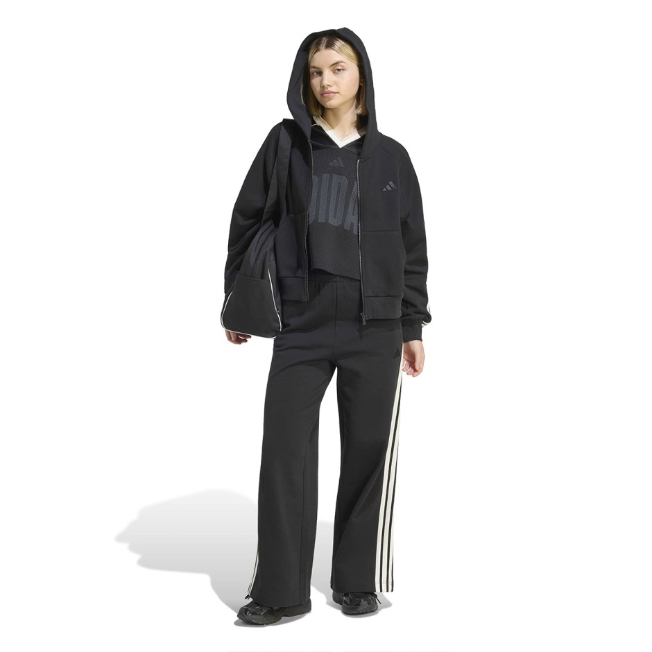Γυναικεία Ζακέτα Μαύρη - adidas Sportswear KIT 3-Stripes