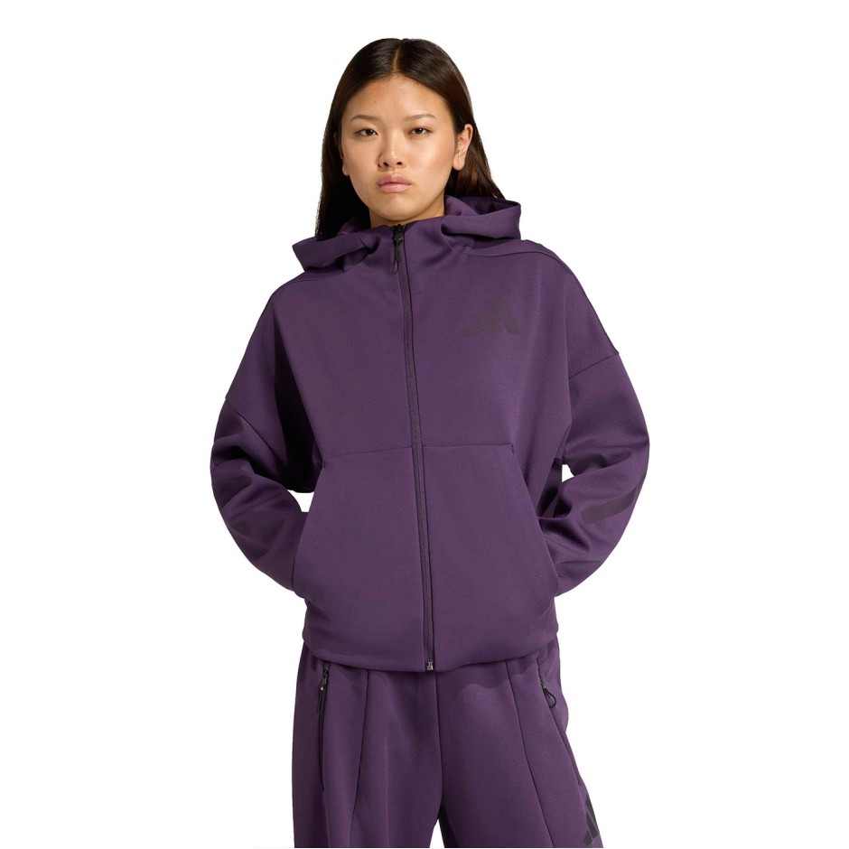 Γυναικεία Ζακέτα Μωβ - adidas Sportswear Z.N.E.